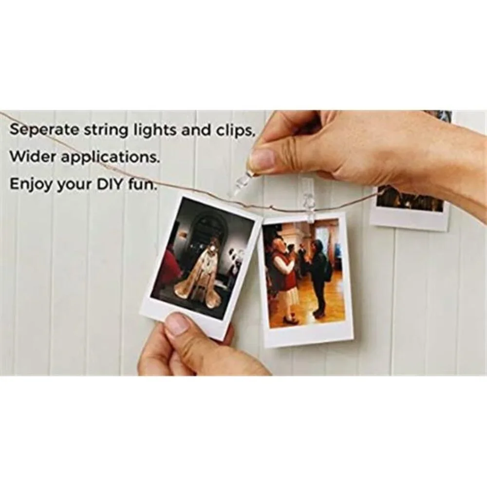 Photo Clip String Lights 17Ft 50 LED Fairy Lights Bedroom Dorm Decor